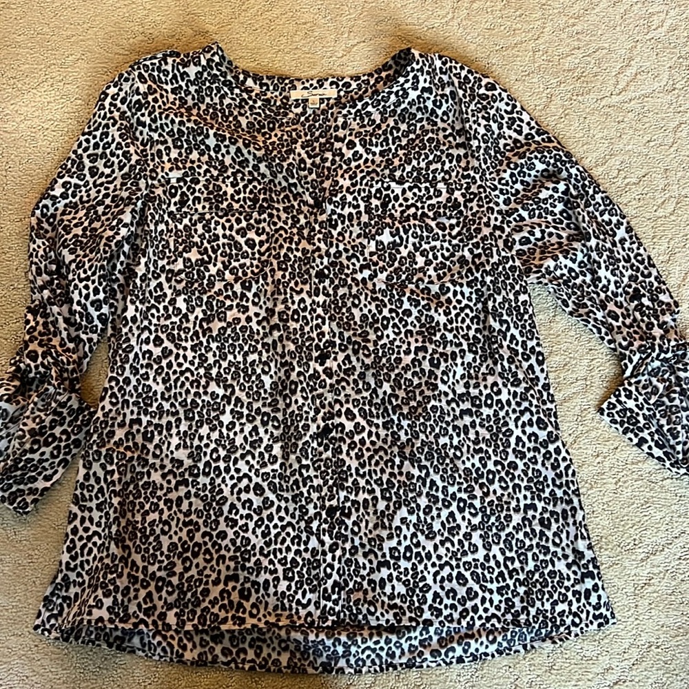 Women’s leopard print blouse
